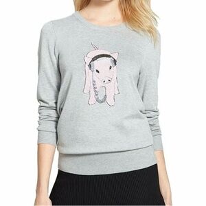 NWT French Connection Sequin Piggy Sweater